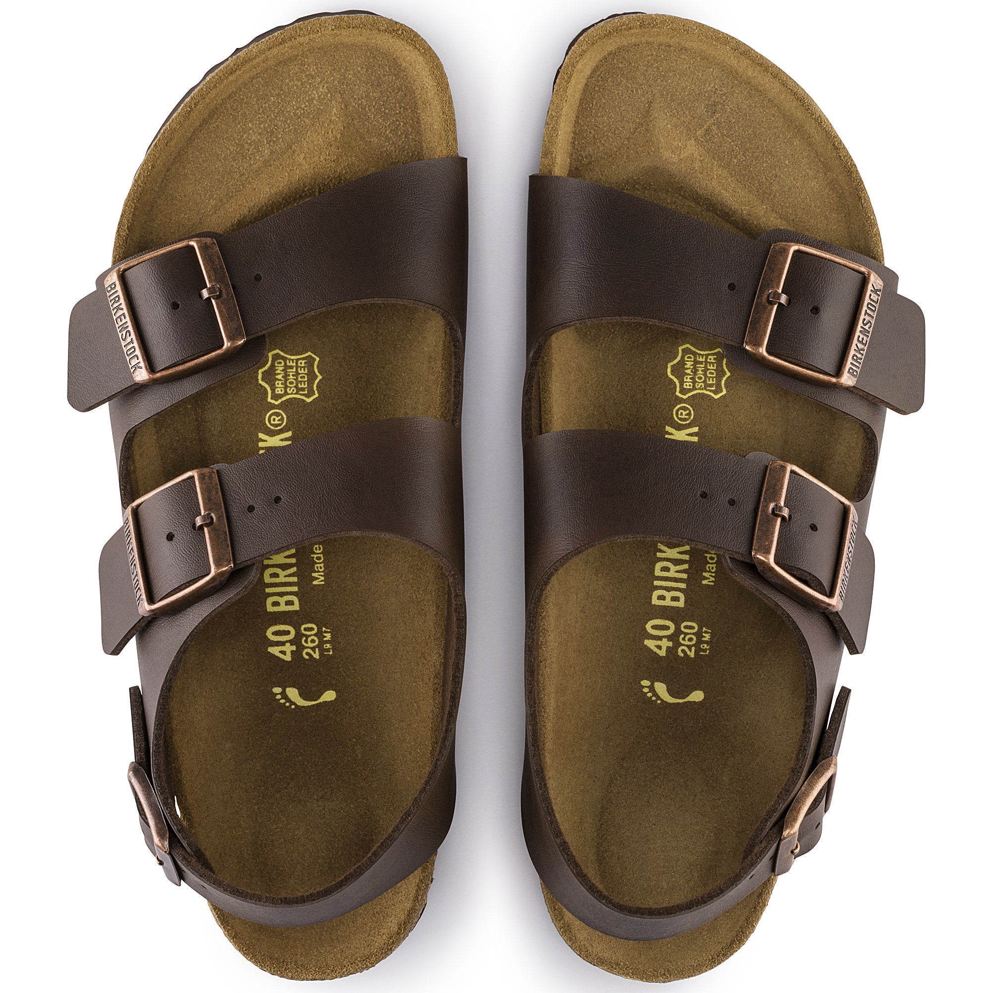 Birkenstock Milano DK Brown BF 034701 - Comfortable Leather Sandals for Men & Women | Perfect for Casual Wear, Walking & Outdoor Activities