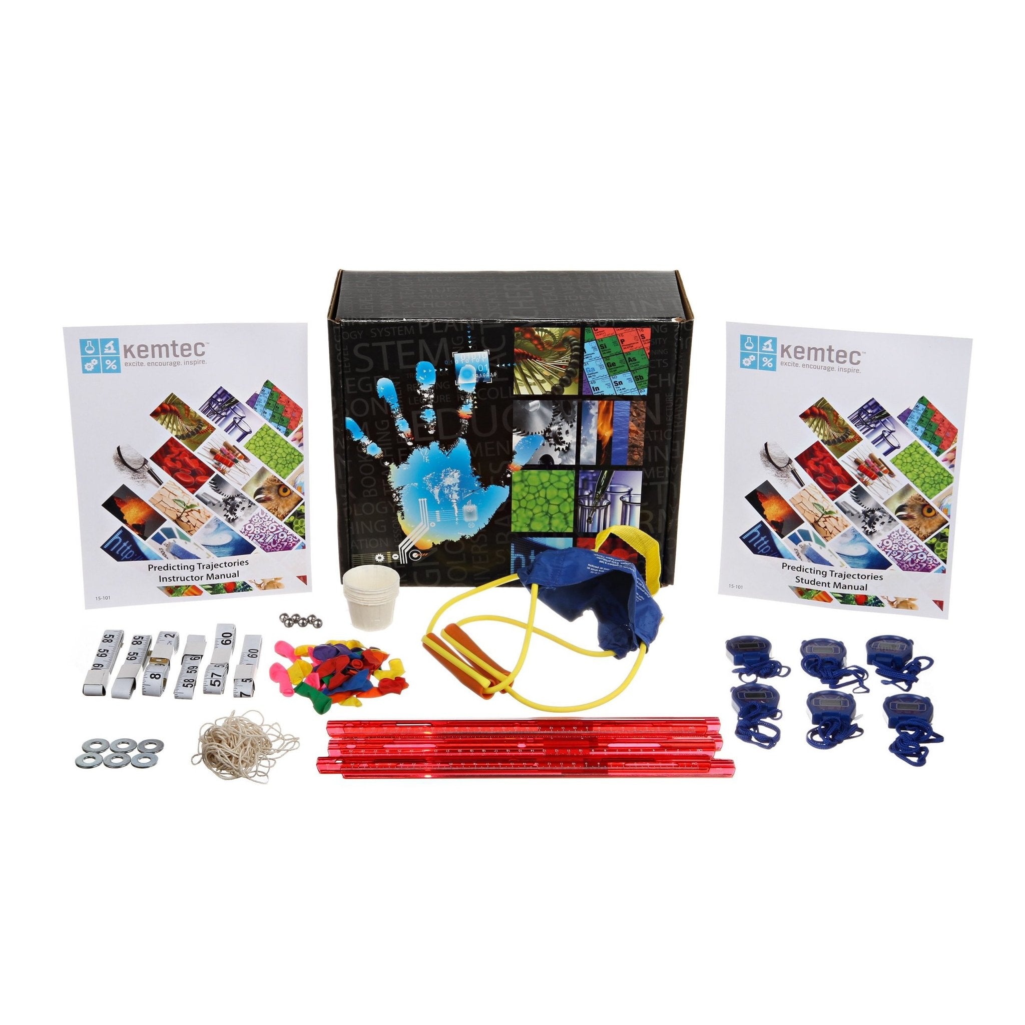 Kemtec Science Predicting Trajectories Kit - STEM Physics Educational Tools for Classroom & Home Learning - Perfect for Science Experiments & Student Projects