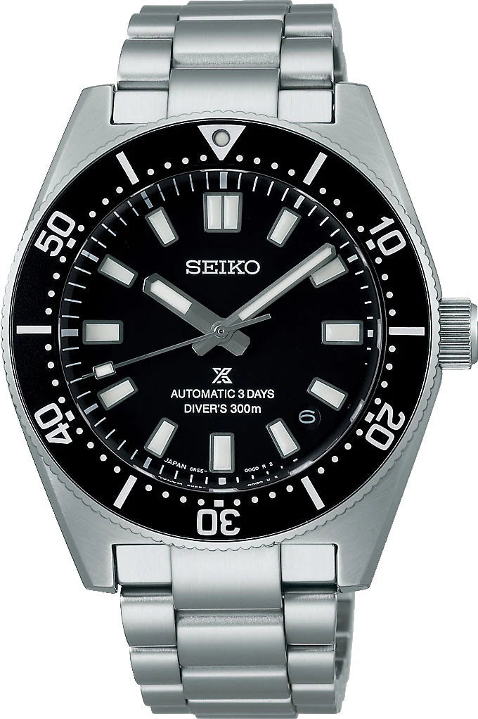 Seiko Prospex 40mm Black Automatic Diver Watch for Men - Waterproof Stainless Steel Sports Watch for Diving, Swimming & Outdoor Adventures