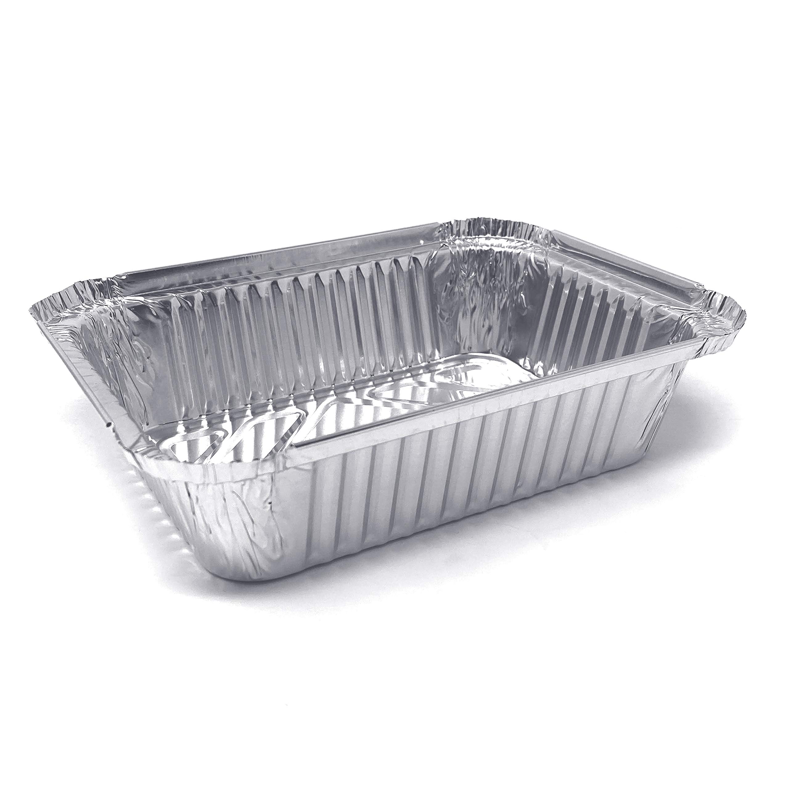480-Pack Premium 1.5-LB Heavy Duty Disposable Aluminum Foil Takeout Pans with Lids - 7