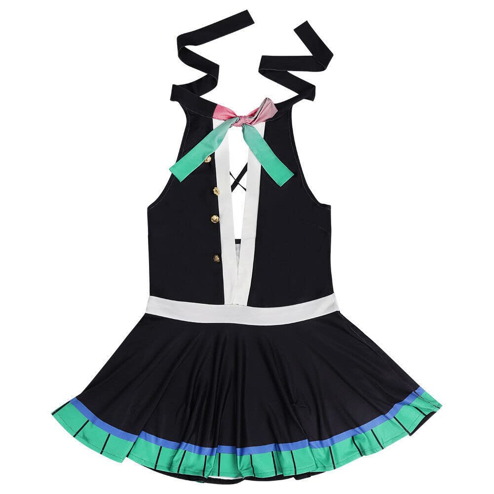 Japanese Anime Demon Slayer Tanjiro & Zenitsu Summer Swimsuit Cosplay Costume - Fashionable & Comfortable Swimwear for Anime Conventions, Pool Parties, and Beach Vacations