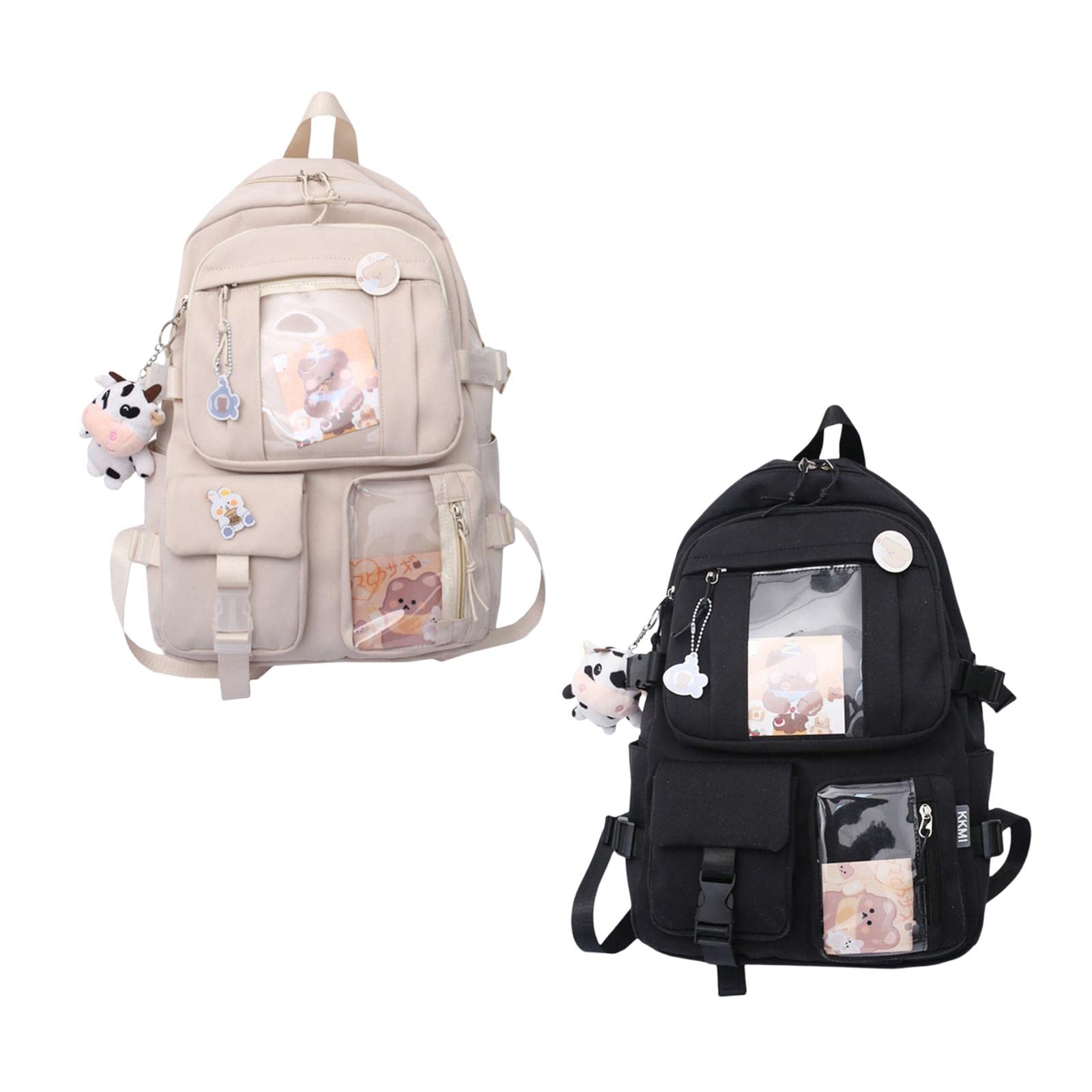 ATORSE® Kawaii Anime Backpack for Women & Girls - Cute Anti-Theft School Bag, Travel Backpack in White | Perfect for School, College, Travel & Cosplay