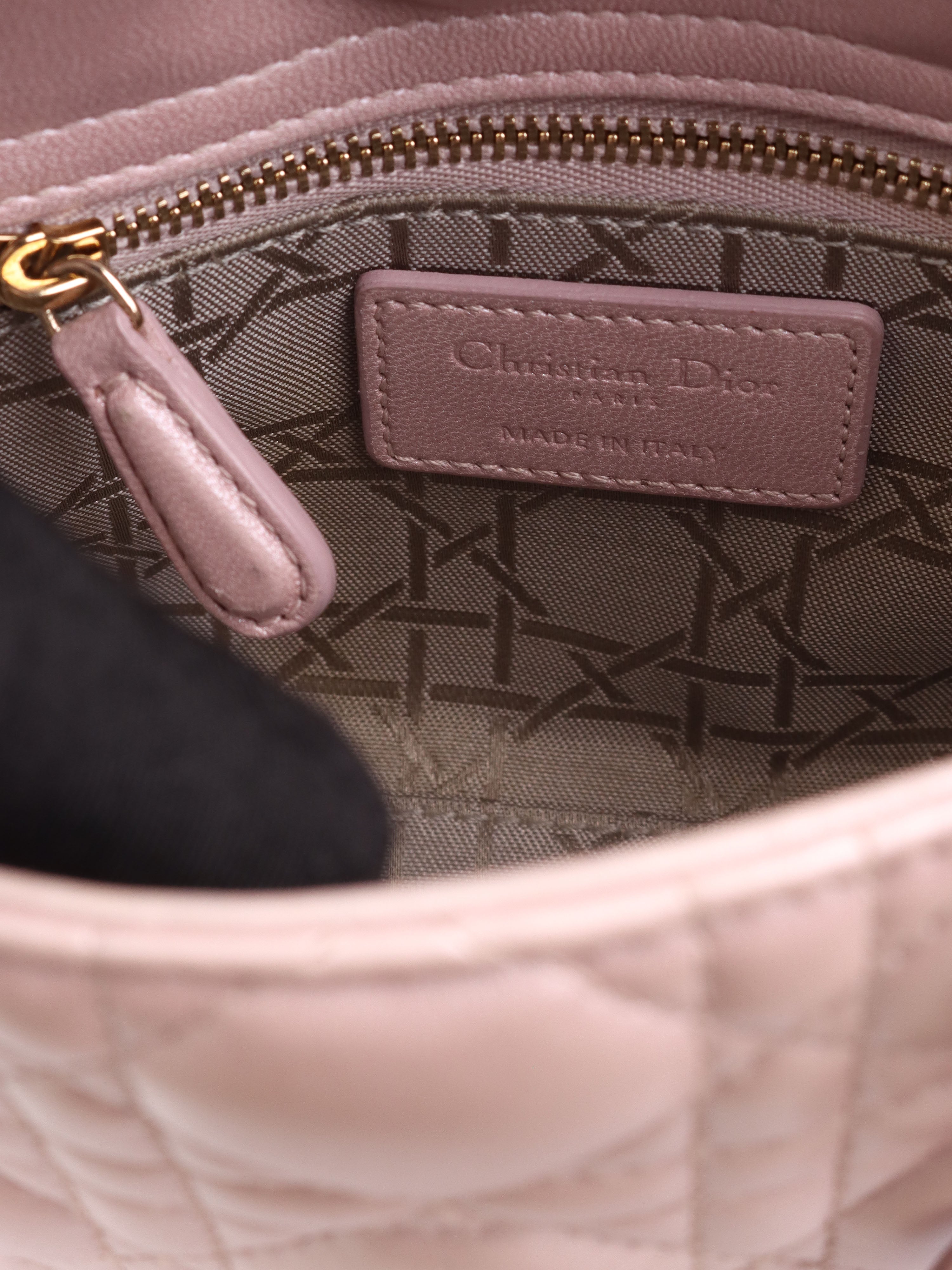 Dior Lotus Pearlescent Cannage Mini Lady Dior Handbag - Luxury Designer Crossbody Purse for Women | Perfect for Evening Events, Weddings & Special Occasions