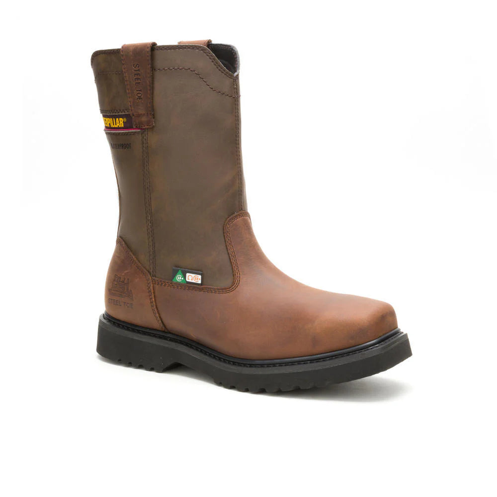 CAT Men's Hudson WP ST CSA Waterproof Work Boots - Steel Toe, Electrical Hazard Safety Shoes for Construction & Outdoor Work - P726294