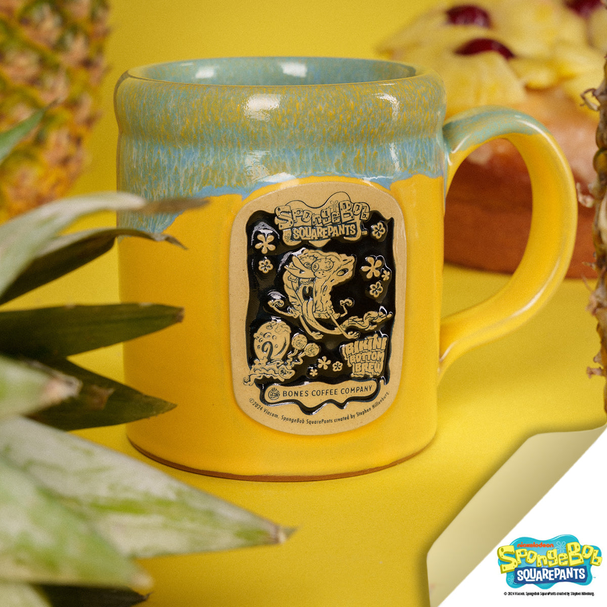Bikini Bottom Brew Handcrafted Ceramic Mug - SpongeBob Themed Coffee Cup for Home, Office & Gifts - Perfect for Hot Drinks & Collectors