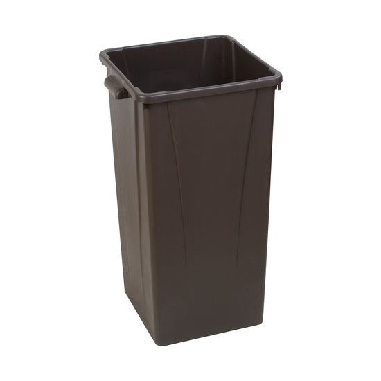 Carlisle 34352369 Centurian 23 Gallon Brown Trash Can - Durable Commercial Waste Bin for Office, Kitchen & Outdoor Use
