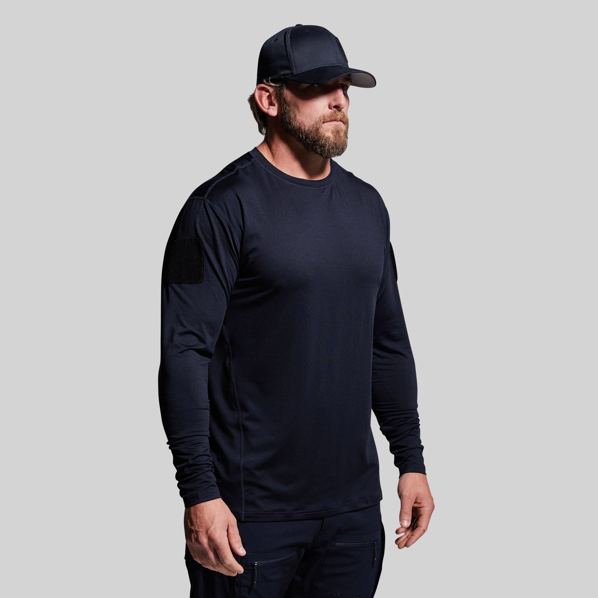 Long Sleeve Range Shirt for Men - Police Blue Workwear - Durable Outdoor & Tactical Shirt for Police, Security & Hunting