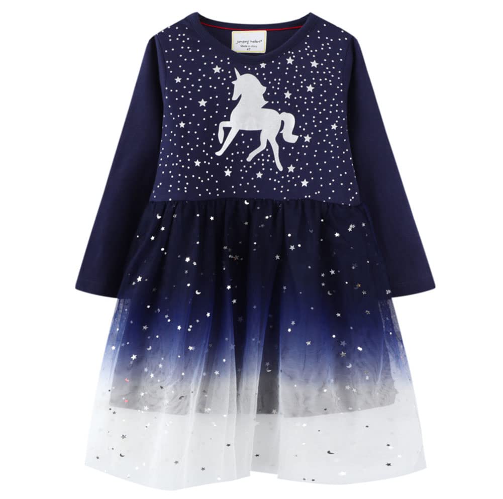 **Unicorn Sequin Tutu Dress for Toddler Girls 2-6T - Summer Sleeveless Party Dress with Cartoon Print, Perfect for Birthday, Photo Shoots & Special Occasions**