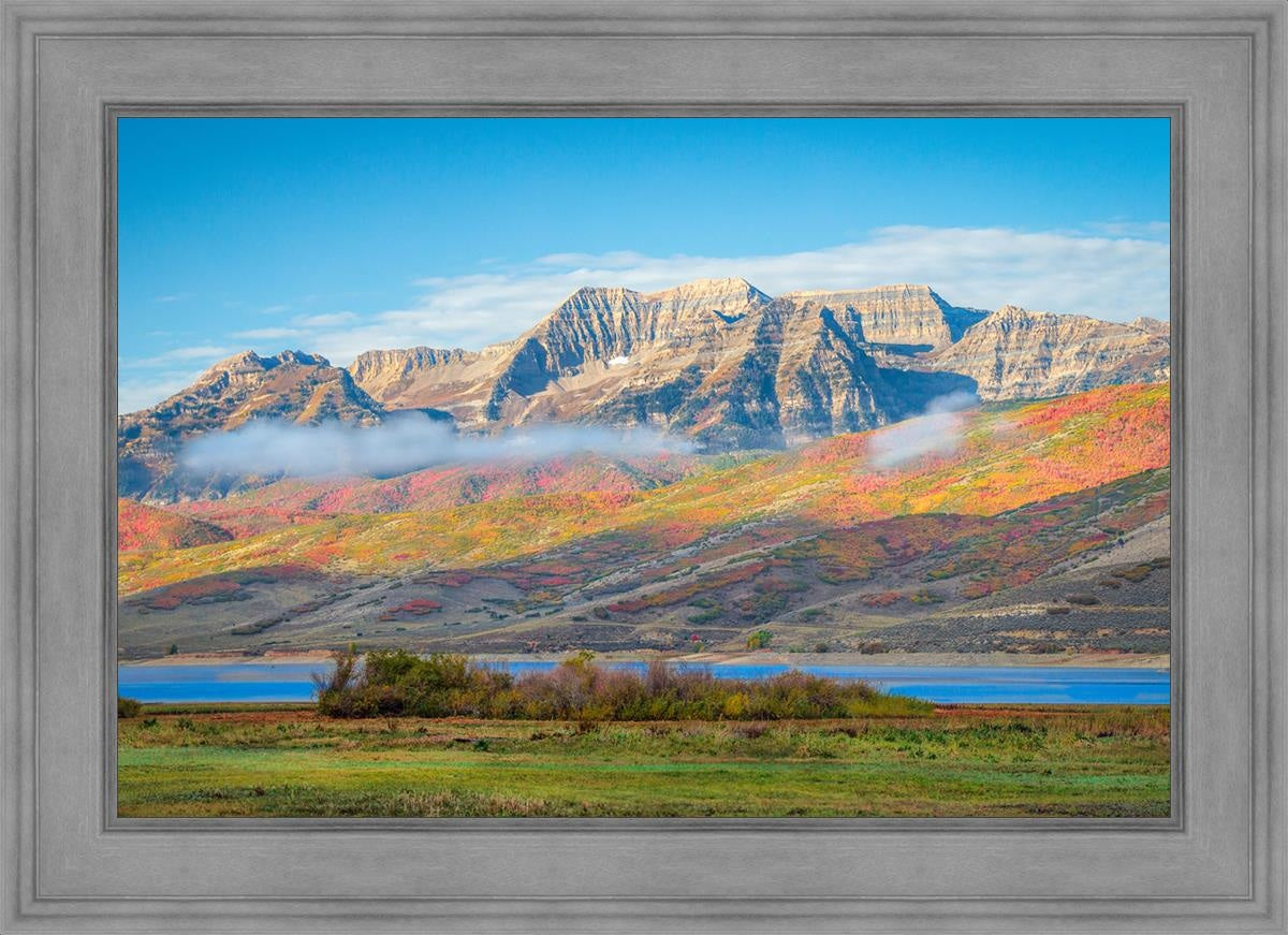 Autumn Splendor Over Timpanogos - Stunning Fall Landscape Photography Print for Home & Office Wall Decor | Perfect for Living Rooms, Bedrooms & Gifts