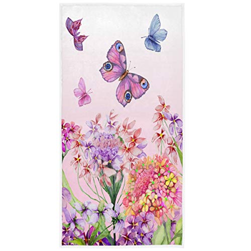 Purple Flowers Butterflies