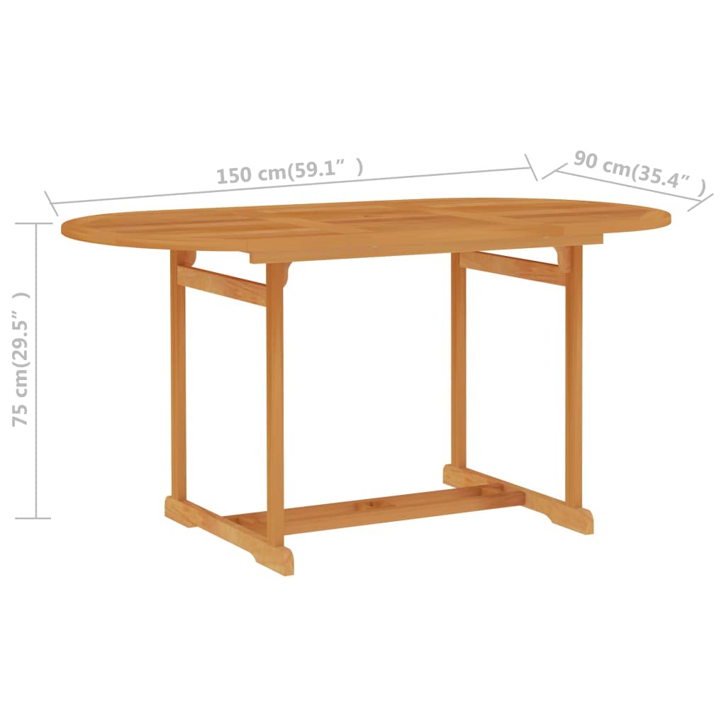 Premium Outdoor Teak Wood Dining Table 59