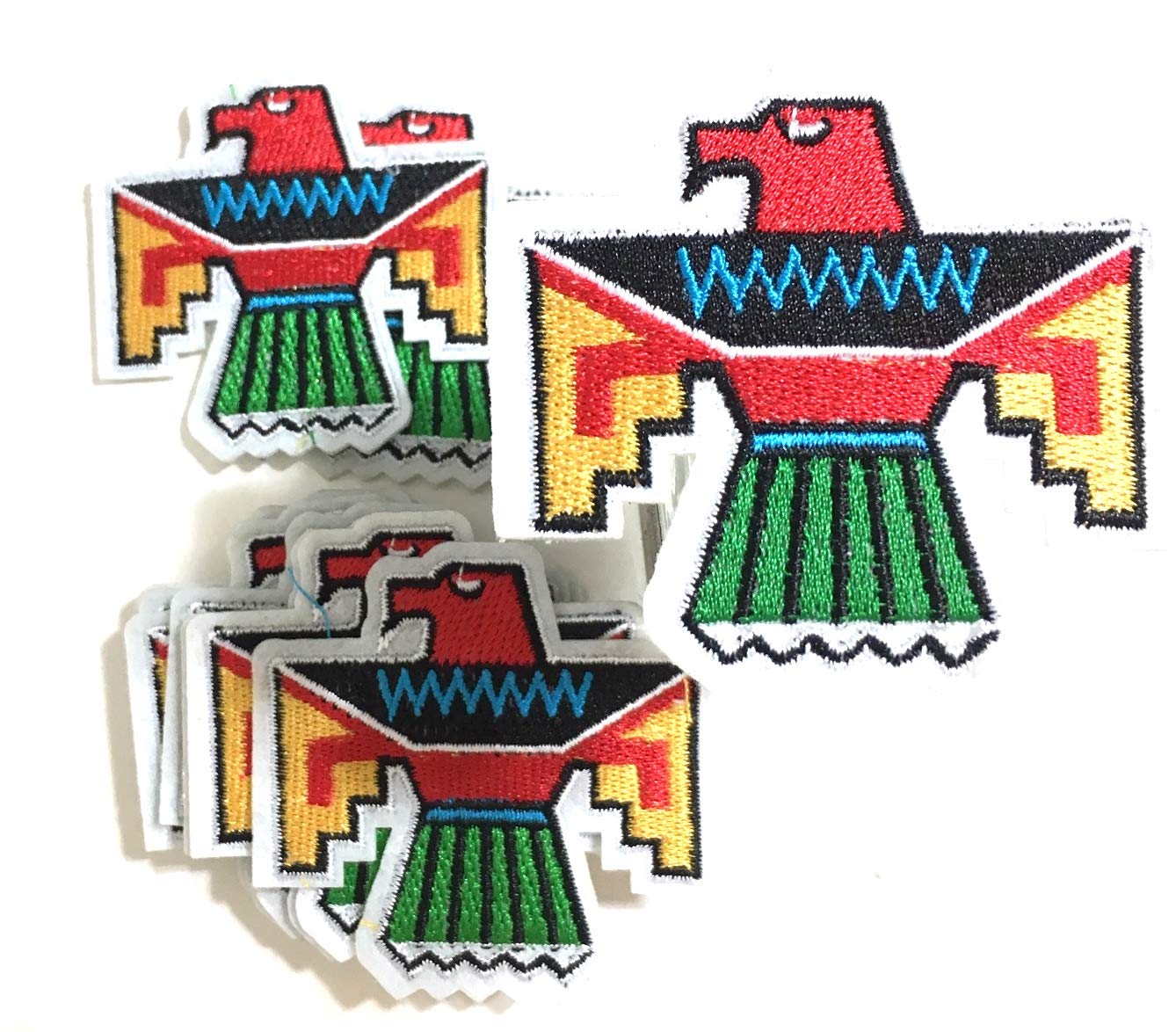 Aztec Inca Maya Iron On Patches - Mexican Cultural Flags for Jeans, Jackets, Hats & Backpacks - Unisex Fashion Accessories for Men & Women - Perfect for DIY Clothing Customization & Festival Outfits