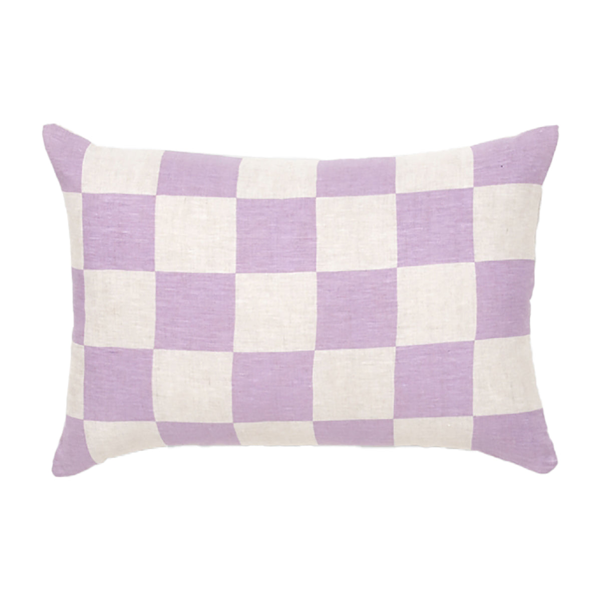 Large Rectangle Checkered Cushion - Stylish Home Decor for Sofa, Bed & Living Room