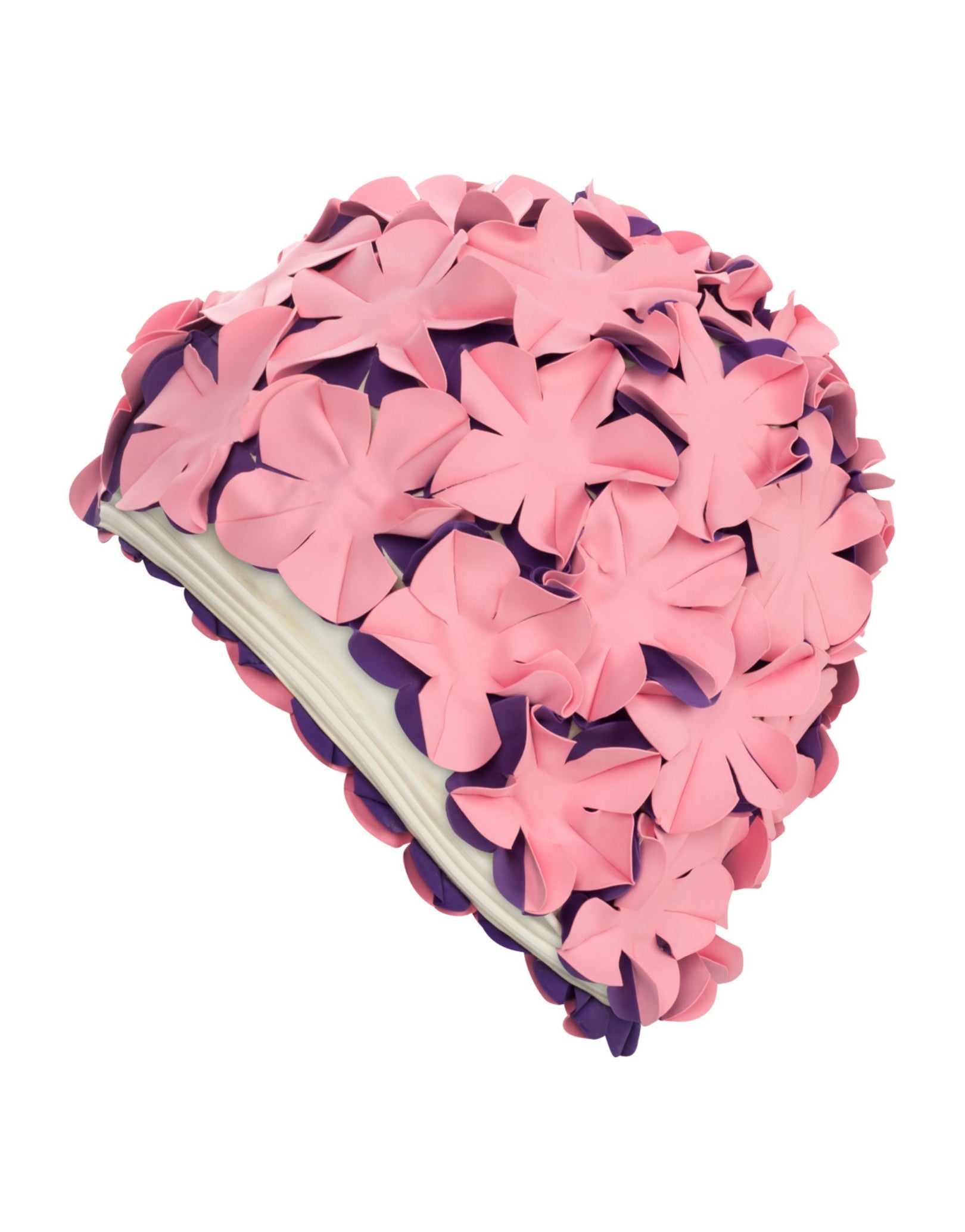 Premium Silicone Swim Cap for Women & Men - Waterproof Flower Design for Swimming, Triathlon & Water Aerobics - Comfortable & Durable Pool Accessory
