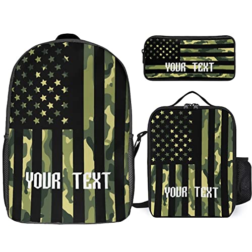 Green Camouflage American Flag