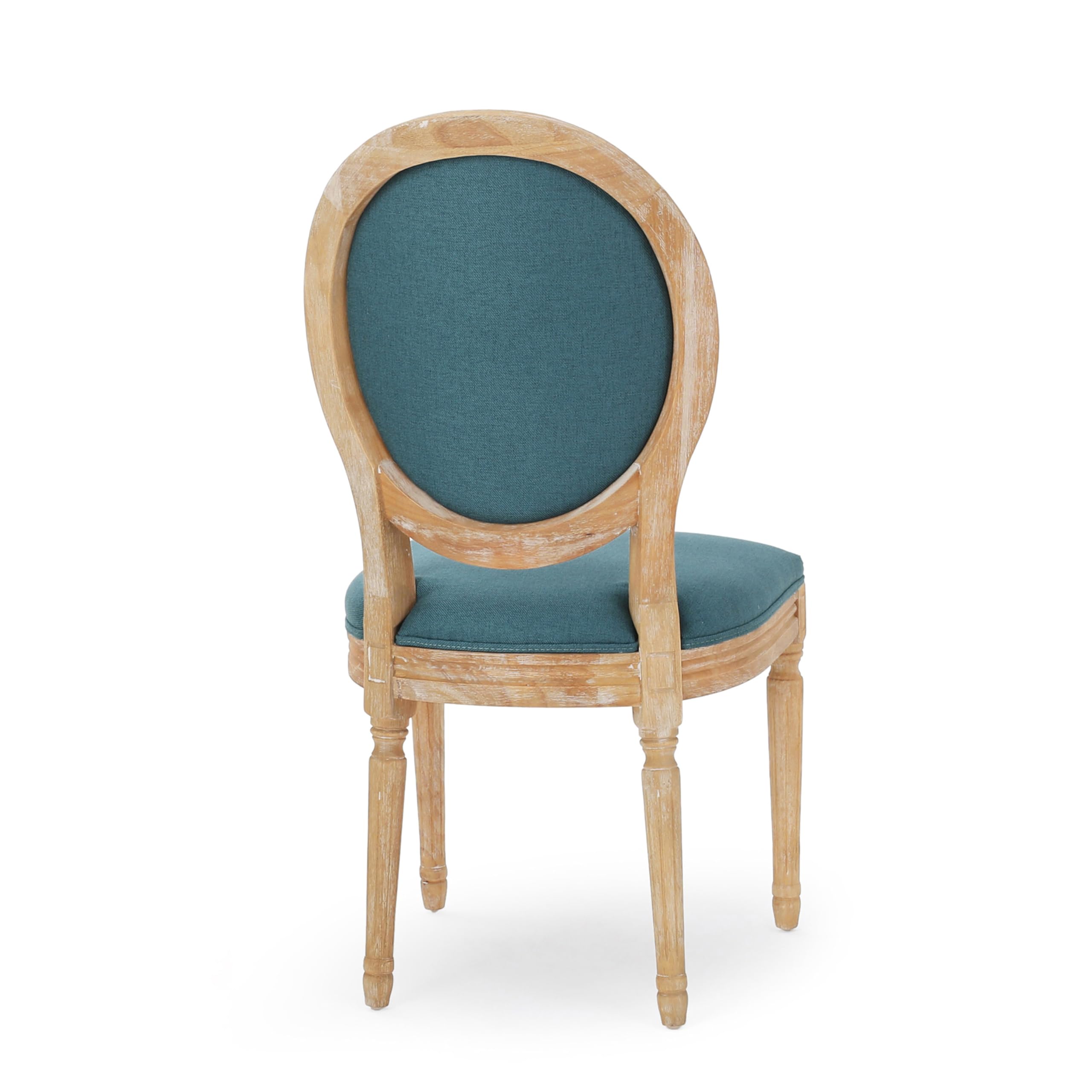 Christopher Knight Home Phinnaeus Fabric Dining Chairs, 2-Piece Set, Dark Teal - Modern Upholstered Side Chairs for Kitchen, Dining Room, or Breakfast Nook