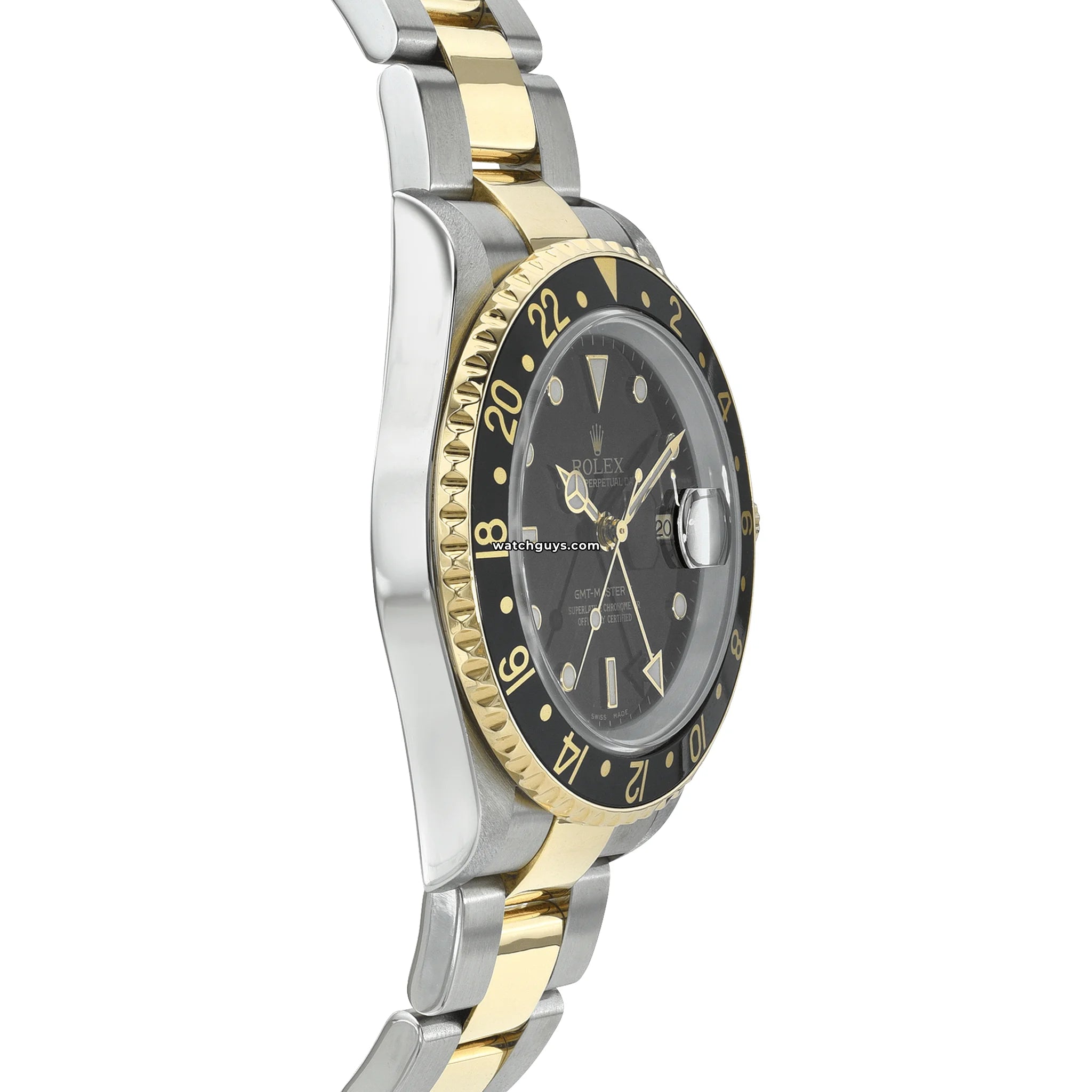 Authentic Rolex GMT-Master II 16713 Men's Luxury Watch - Black Dial, Stainless Steel & Gold - Perfect for Business Travel & Global Adventures
