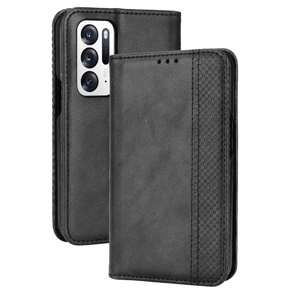 Premium PU Leather Flip Cover Case for Oppo Find N (2021 5G PEUM00) - Slim Protective Phone Case with Card Slots | Perfect for Business, Travel & Daily Use