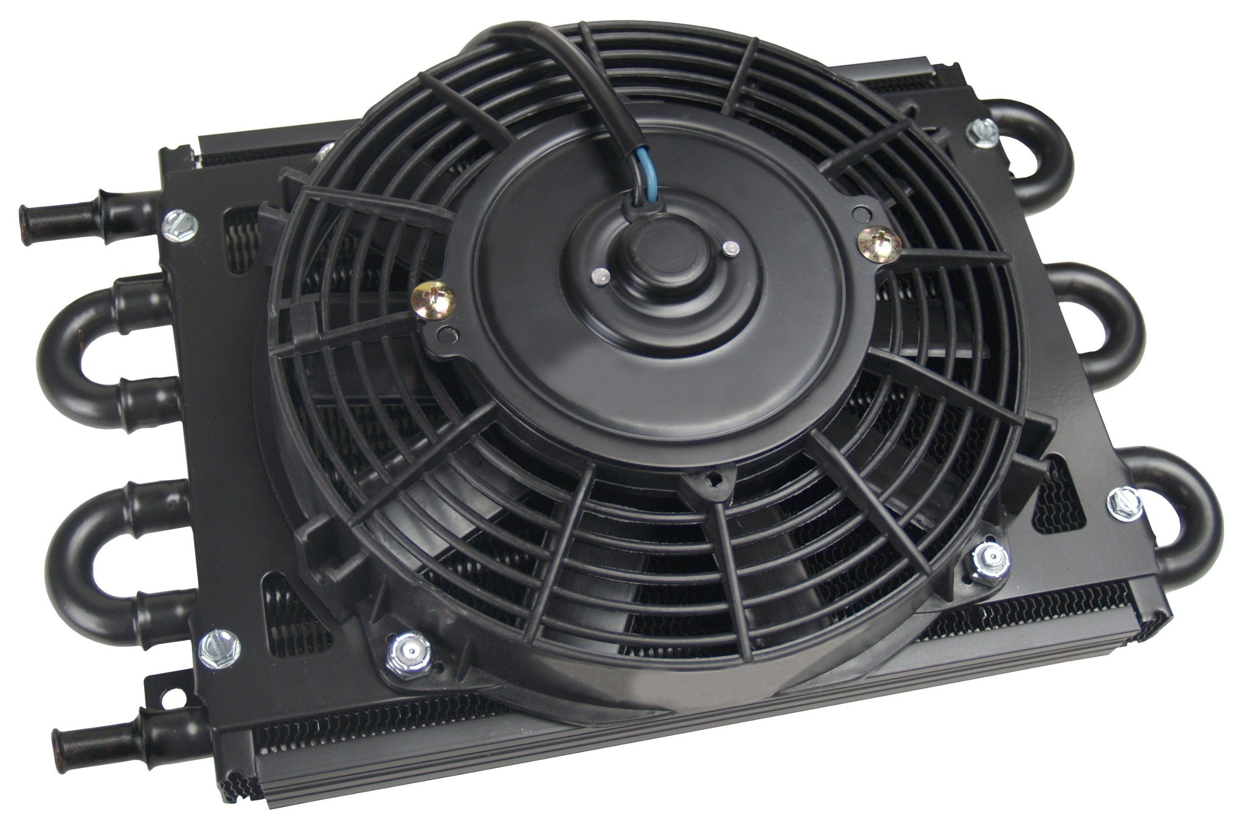 Derale 12740 Dyno-Cool Remote Transmission Cooler - High Performance Aluminum Oil Cooler for Trucks, SUVs & RVs - Perfect for Towing, Off-Roading & Heavy-Duty Applications