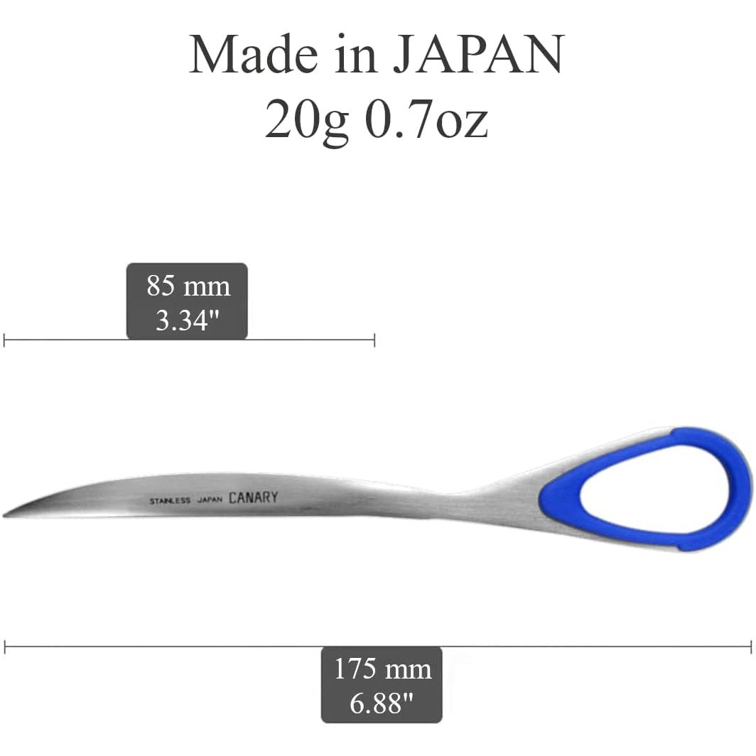 Japanese Letter Opener - Canary Paper Knife 85mm ESP 175 - Elegant Desk Accessory for Office, Mail & Document Opening