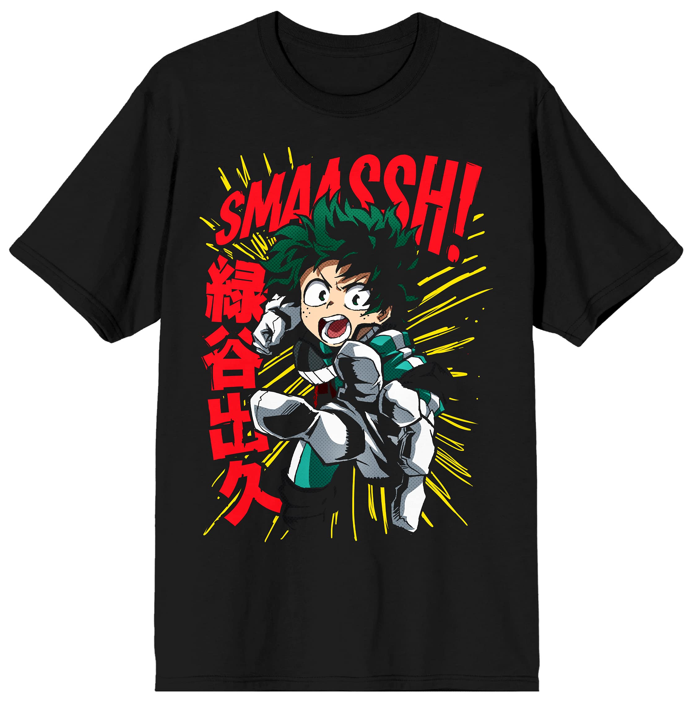 My Hero Academia Anime Cartoon All Might Smash Graphic T-Shirt for Men - Casual Wear & Cosplay