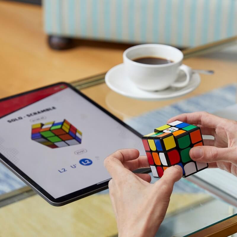 Smart Bluetooth Connected Rubik's Cube - 3x3 Puzzle Game for Kids & Adults - Perfect for Travel, Gifts & Brain Training