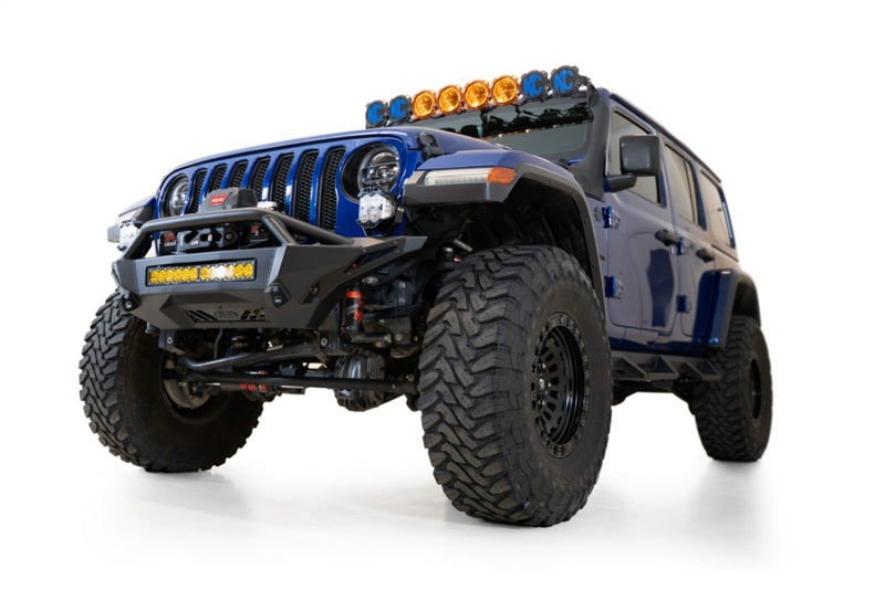Addictive Desert Designs 18-23 Jeep Gladiator JT & Wrangler JL Stealth Fighter Front Bumper - Heavy Duty Off-Road Protection for Rock Crawling & Trail Adventures
