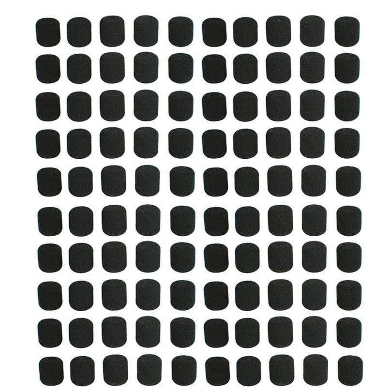 Shure SM31 & PGA31 Microphone Windscreens 100-Pack (Black) - Professional Studio & Live Performance Wind Protection