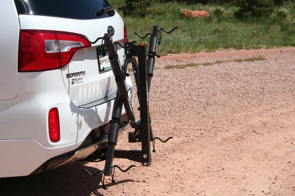 Let's Go Aero BikeWing-T4 4-Bike Tilt & Fold Hitch Rack - Heavy Duty Bike Carrier for Trucks & SUVs - Perfect for Road Trips, Camping & Outdoor Adventures (BBR260)