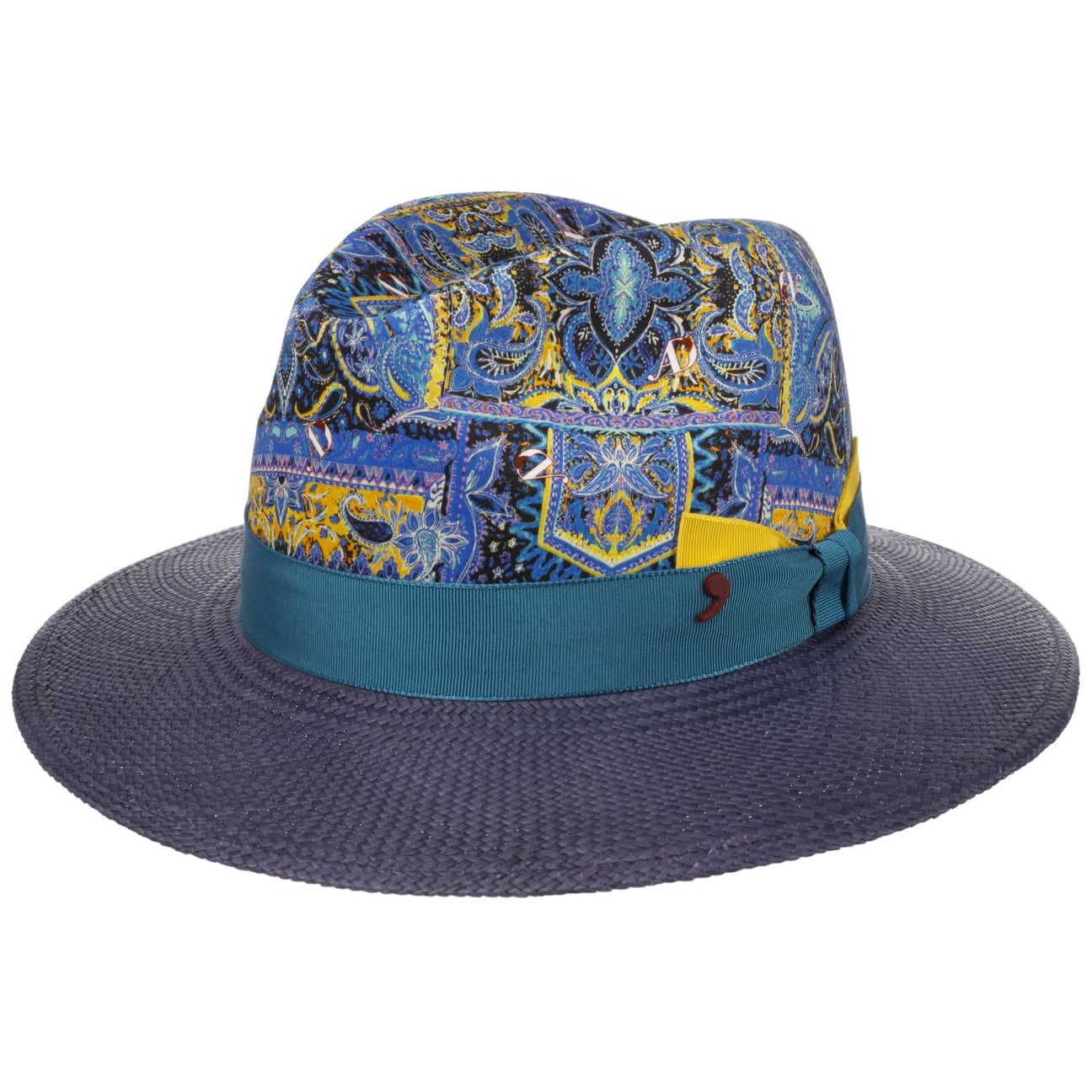 Alfonso D'Este Panama Brim Linen Hat for Women & Men - Breathable Summer Sun Hat for Beach, Travel & Outdoor Activities