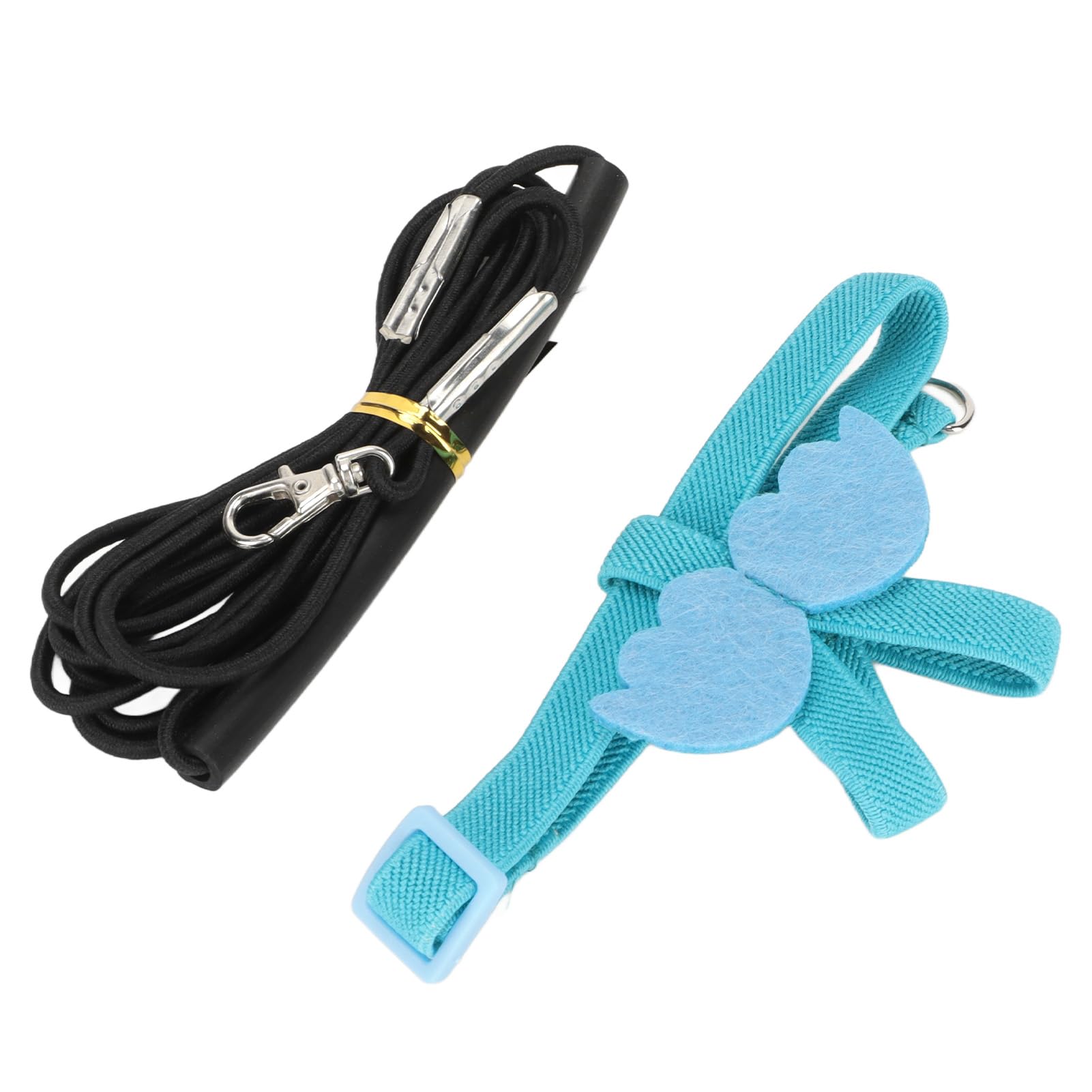 Adjustable Nylon Parrot Harness Leash - Anti-Bite Flying Training Rope for Parakeets, Cockatiels & Conures | Outdoor Pet Safety Lead | Bird Flight Suit with Leash (Small, Blue) - Perfect for Training, Outdoor Adventures & Vet Visits