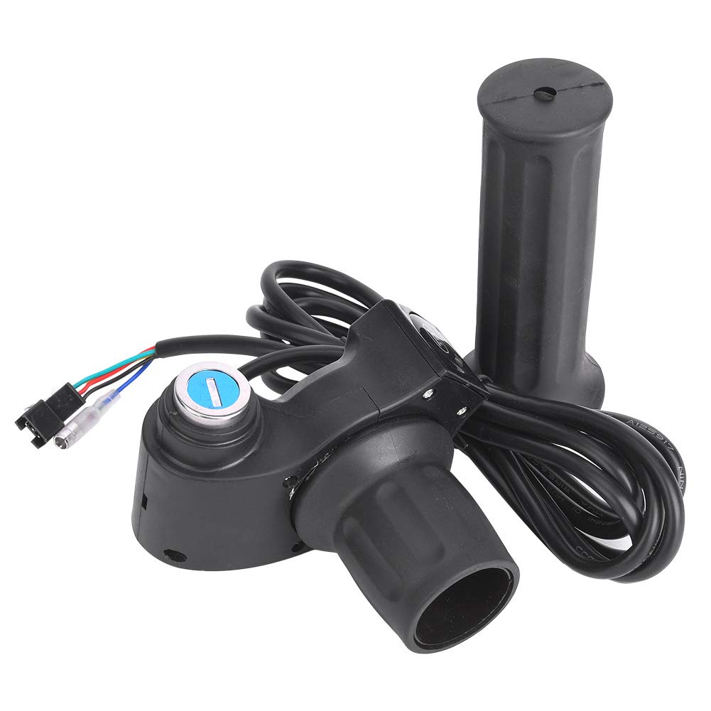 Electric Bike Thumb Throttle with LED Light & LCD Display - Digital Battery Voltage Power Switch for E-Bike Modification - Perfect for Commuting, Off-Road Adventures & Urban Riding