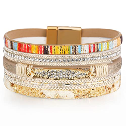 layered bracelets（beige）