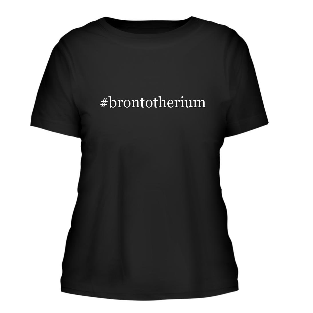 #Brontotherium Dinosaur Graphic Women's Short Sleeve T-Shirt - Trendy Casual Tee for Summer Outfits & Streetwear Fashion