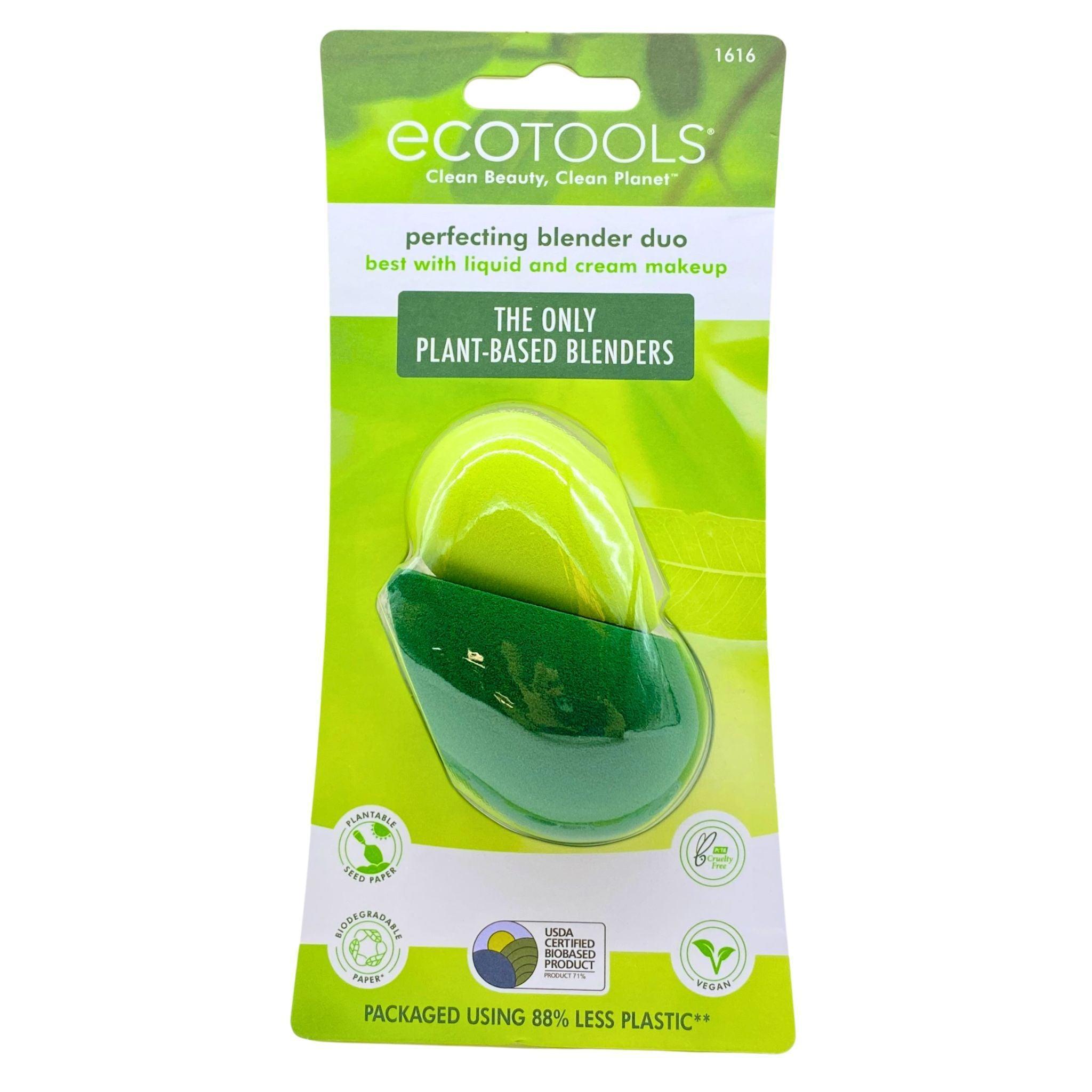 Ecotools Clean Beauty & Clean Planet Perfecting Blender Duo - 65 Pcs Plant-Based Makeup Sponges for Liquid & Cream Foundation - Ideal for Flawless Makeup Application at Home or On-The-Go