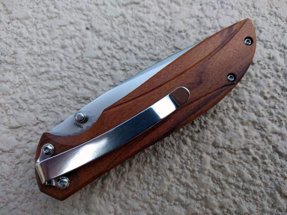 SZCO Supplies Rite Edge Folding Knife - High-Quality Stainless Steel Pocket Knife for Camping, Hiking & Outdoor Adventures