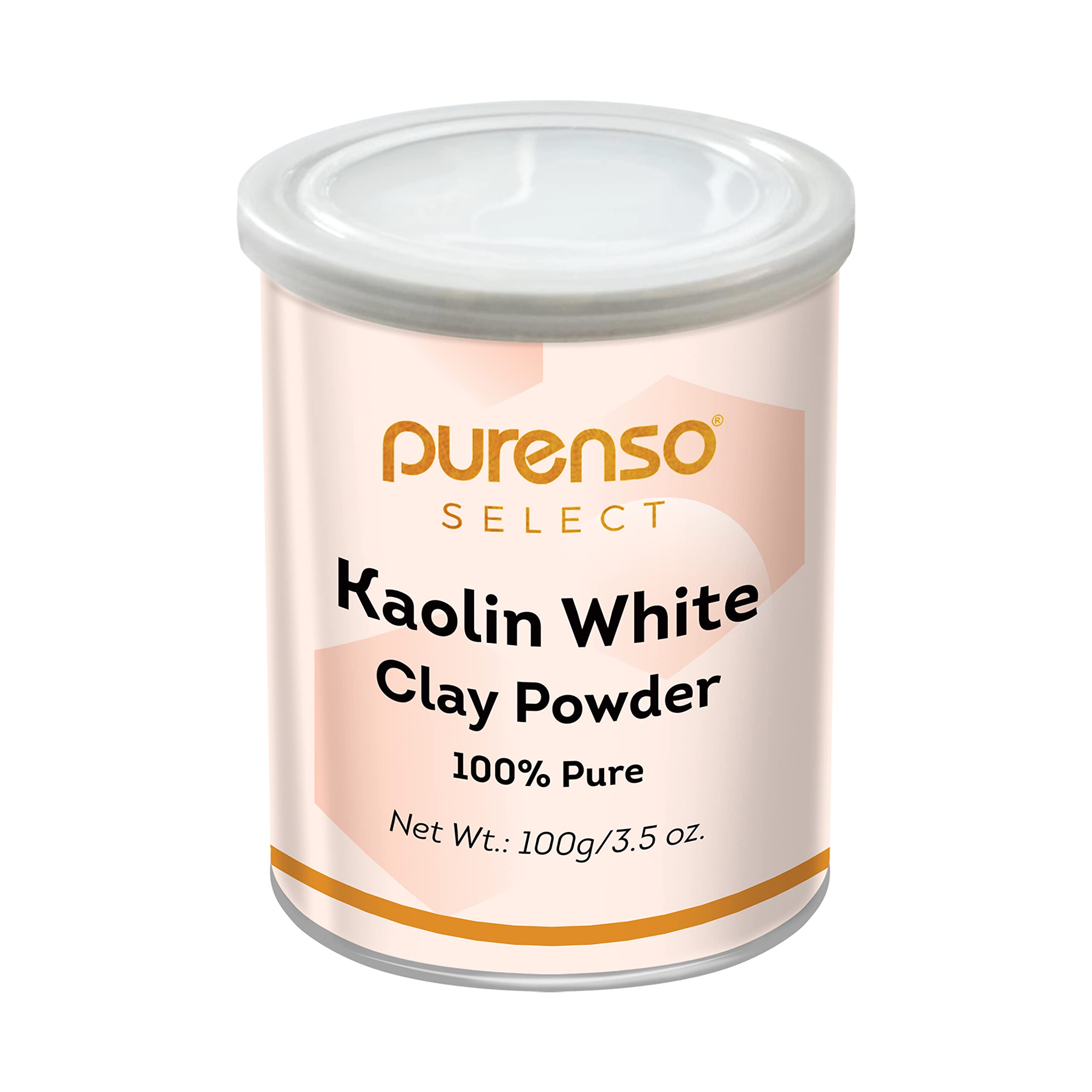 **Purenso Select - 100% Natural Kaolin White Clay Powder (100g) for DIY Spa, Face Mask, Hair Care, Body Scrub, Soap Making, Deodorant, Bath Bombs, Makeup Setting & Gardening | Skin Detox & Relaxation**