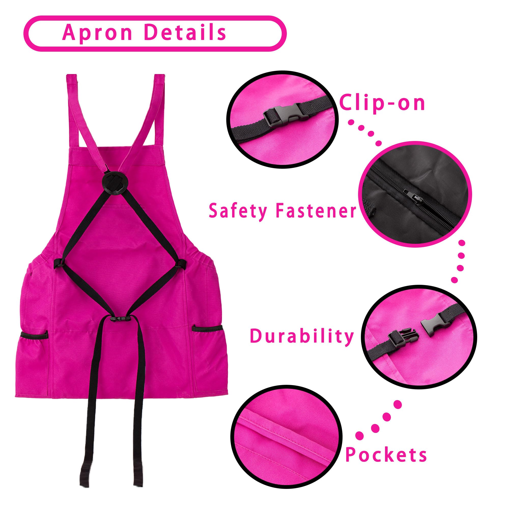 Best Gardening Apron for Women - Heavy Duty Waterproof Work Apron with Multiple Pockets - Perfect for Planting, Weeding & Outdoor Chores - Ideal Gift for Gardeners & DIY Enthusiasts