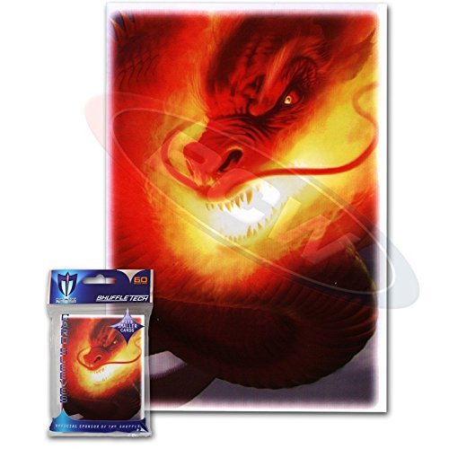60-Pack Max Protection Inferno Design Small Card Sleeves - Perfect for Yu-Gi-Oh! & Other Trading Card Games - Durable Gaming Card Protectors for Collectors & Tournament Play