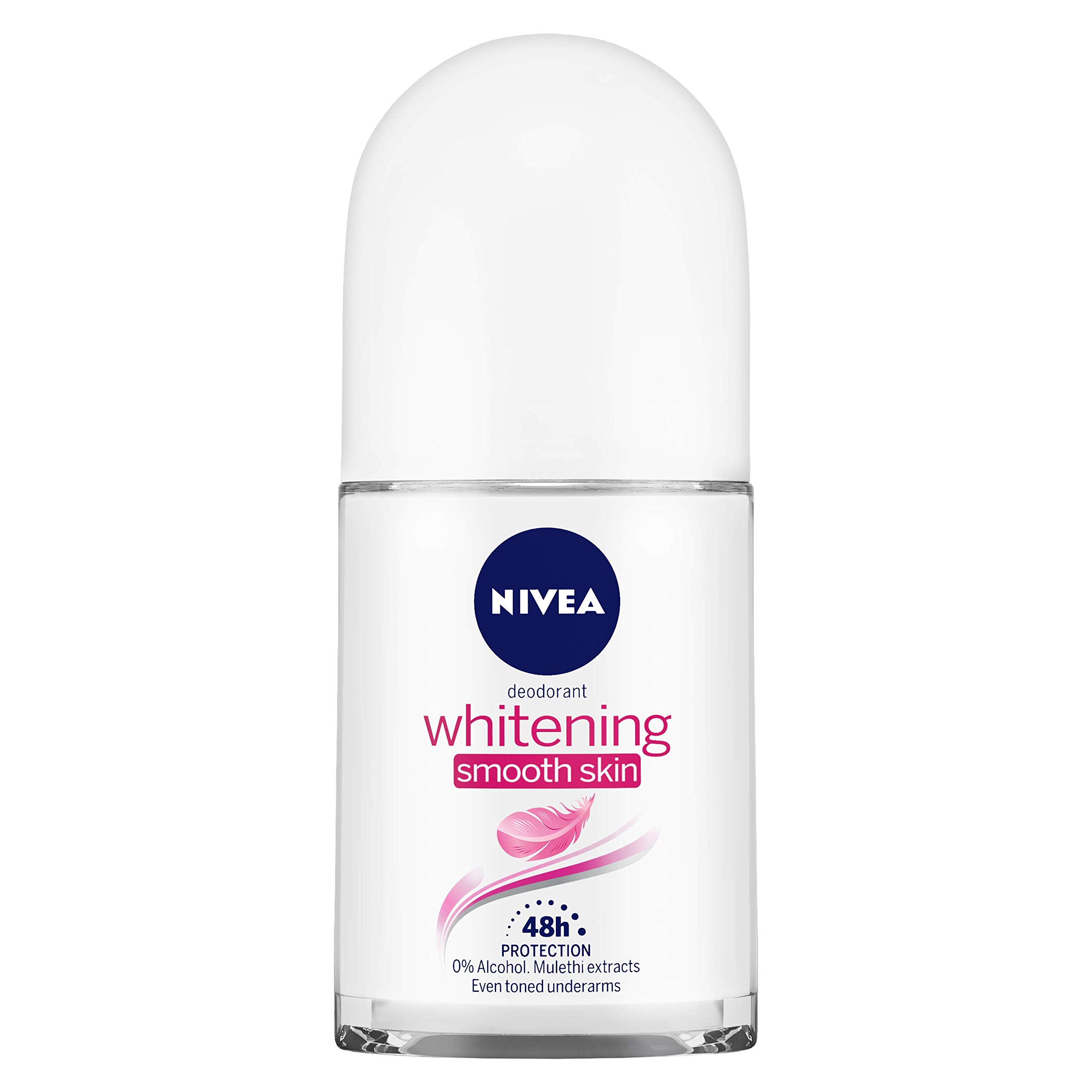 Nivea Men & Women Unscented Deodorant Roll-On for Smooth Skin - 50ml with Whitening Effect | Active Care Lip Balm SPF 15 - 4.8g (Pack of 1) | Daily Personal Care for Freshness & Sun Protection