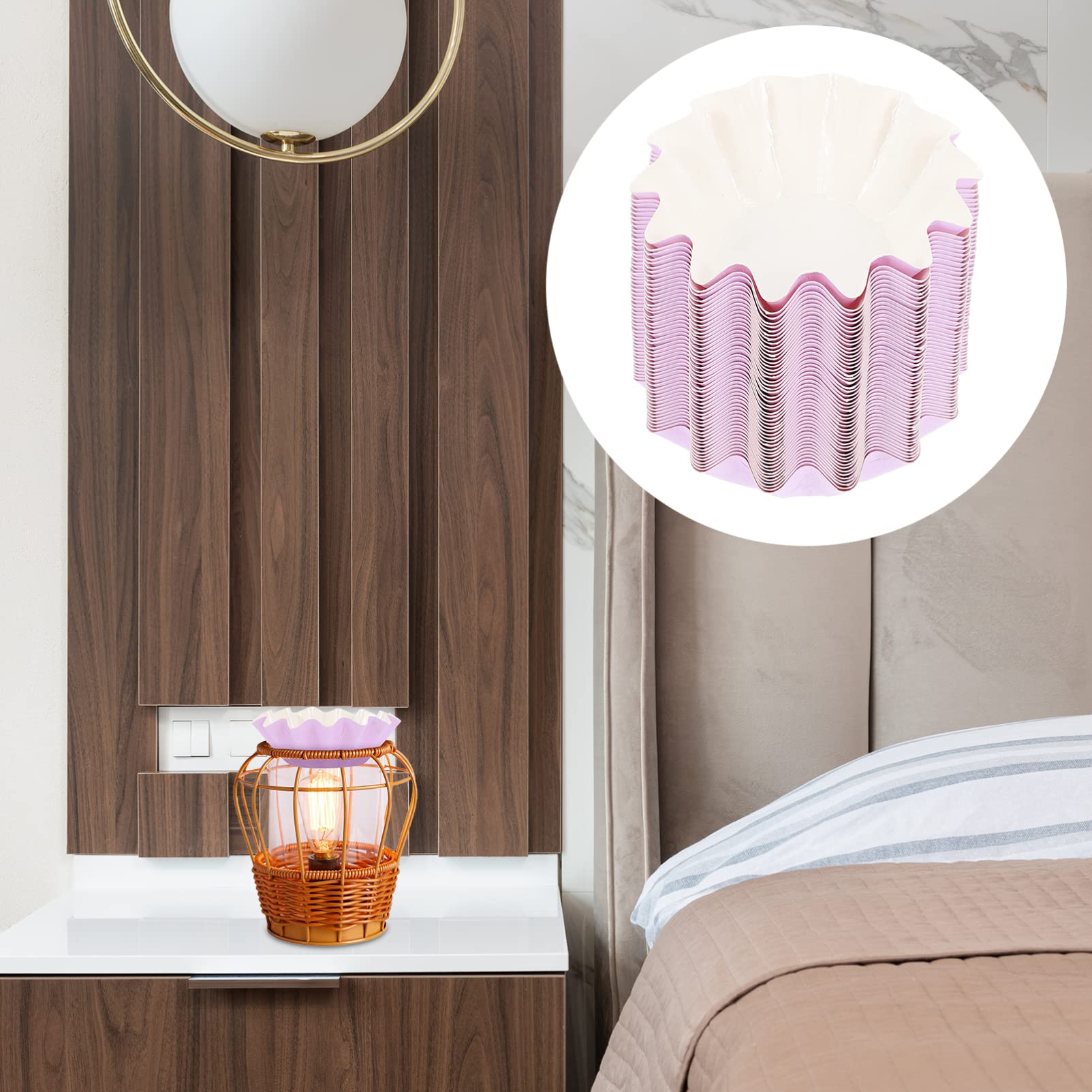 50pcs Leakproof Wax Paper Cup Liners for Candle Warmers - Disposable Wax Melting Trays, Candle Wax Catcher Pans - Perfect for Candle Making, Wax Melting Kits & Aromatherapy Warmers