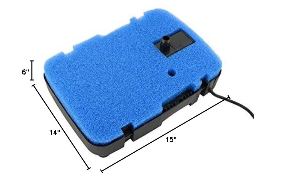 CNZ® All-in-One Pond Filter System with 13W UV Sterilizer & 660GPH Pump - Complete Fountain Kit for Garden Ponds, Waterfalls & Outdoor Water Features