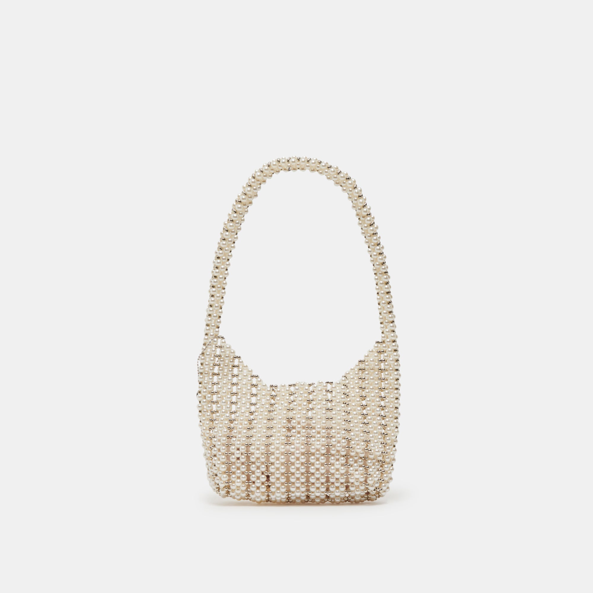 LYNDA Women's Shoulder Bag with Pearl Accents - Stylish Crossbody Purse for Work, Travel & Everyday Use