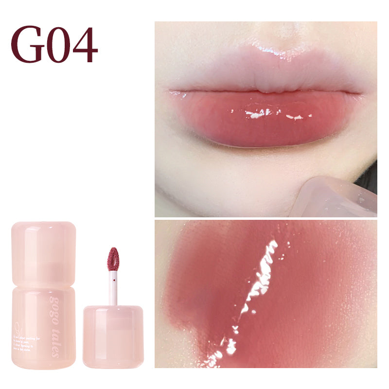 Gogotales Powder Glass Essence Lip Gloss - Hydrating & Shiny Lip Makeup for Daily Wear & Special Occasions