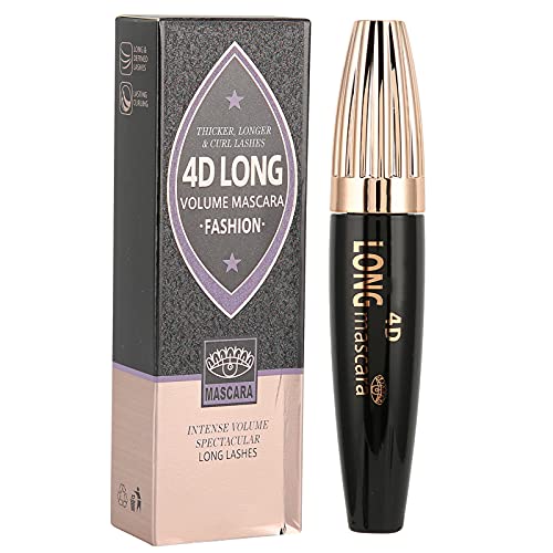 4D Waterproof Mascara - Long Lasting Volumizing Mascara for Sensitive Eyes | Smudge-Proof & Flake-Free | Perfect for Swimming, Weddings & Everyday Makeup Looks