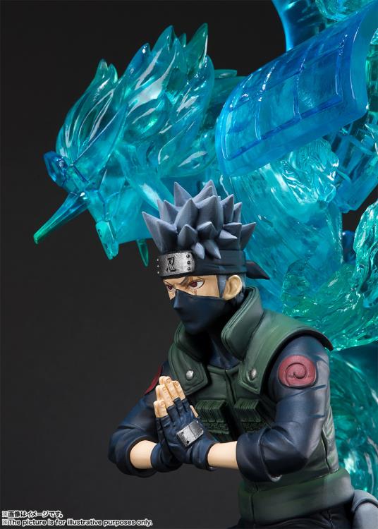 Figuarts Zero Naruto Shippuden Susanoo Kakashi Hatake Anime Action Figure - Kizuna Relation Collectible Statue for Display & Anime Fans Gift
