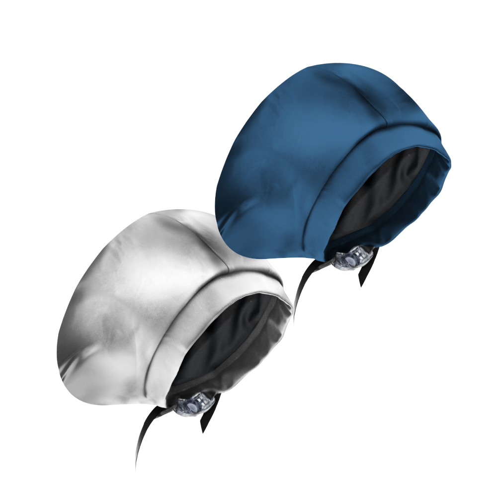 Hairbrella Satin Lined Waterproof Swim Cap - Adjustable Silicone Swimming Cap for Women & Men (2 Pack) - Perfect for Pool, Beach & Water Aerobics