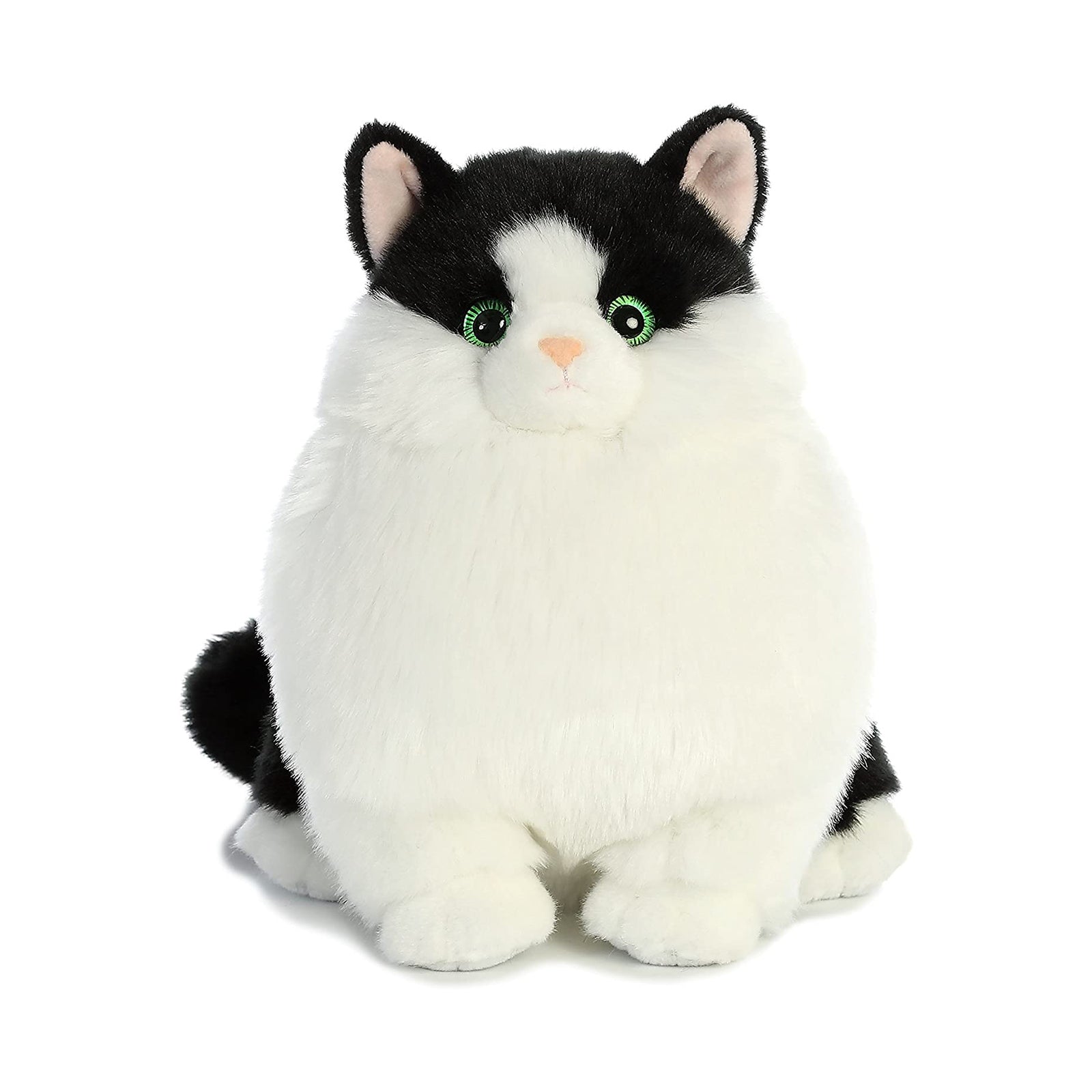 Aurora Muffins Tuxedo Cat 9.5 Inch Plush Stuffed Animal Toy - Perfect for Cuddling, Gifts, and Home Decor