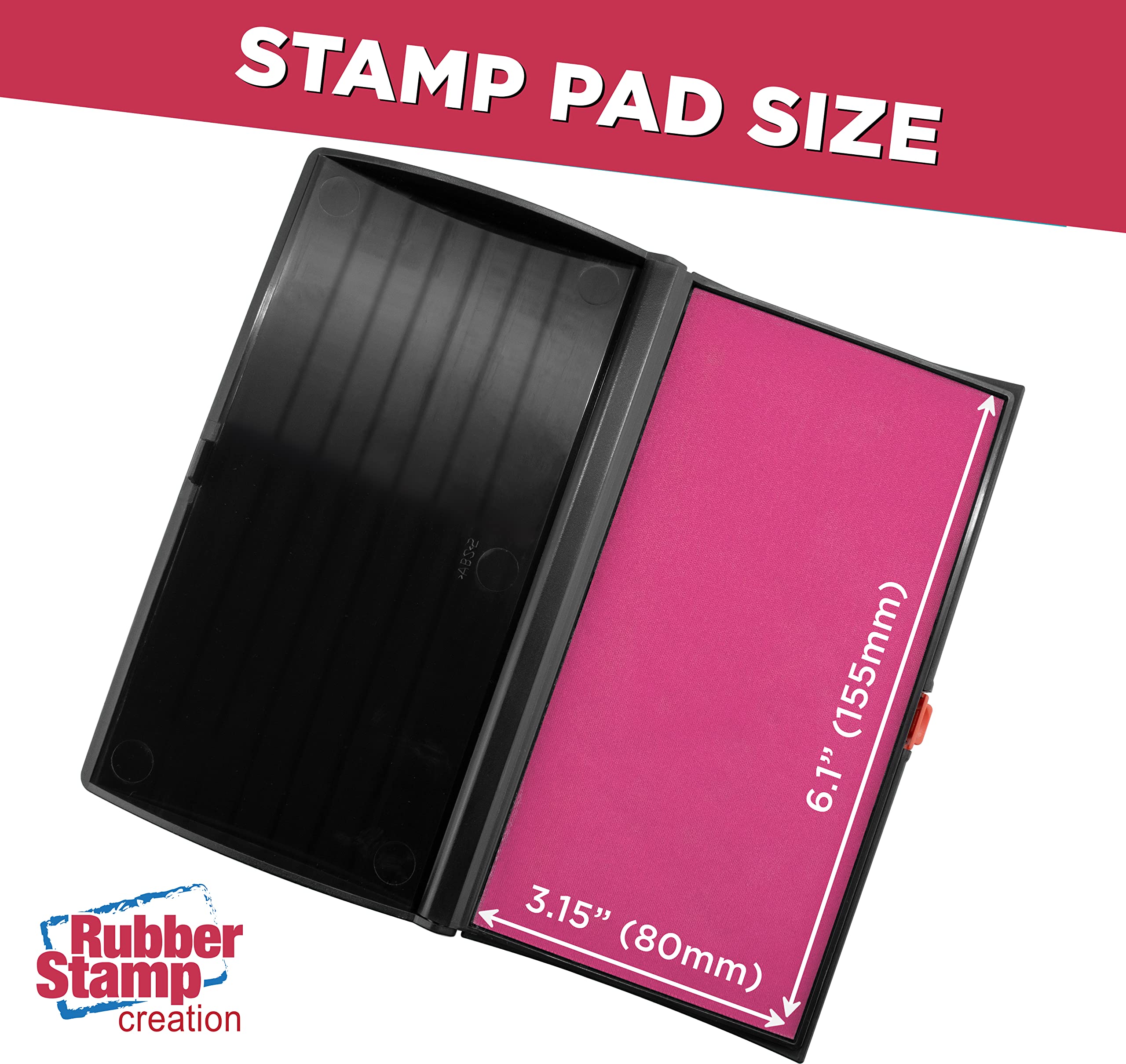 Premium Large Pink Ink Stamp Pad - 3