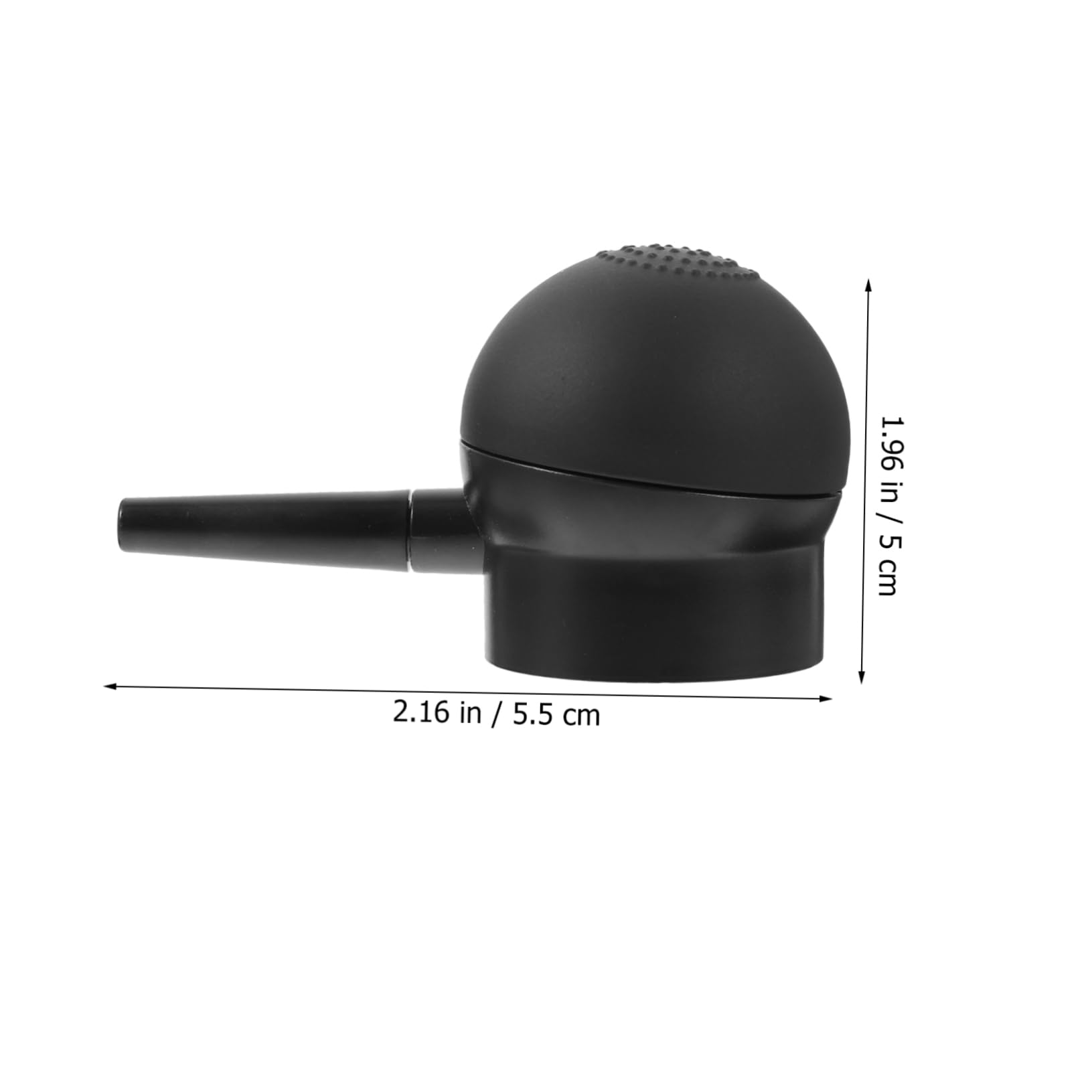 BIUDECO Hair Styling Spray Bottle with Nozzle - Black Hair Building Fibers Applicator for Thinning Hair & Volume Boost - Perfect for Salon, Home Use & Travel